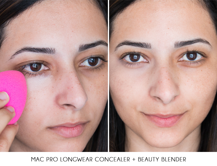 Mac Pro Longwear Concealer Review Before and After